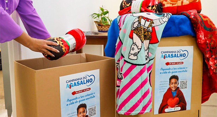 Campanha do Agasalho tem novos postos de coleta e segue até 31 de julho