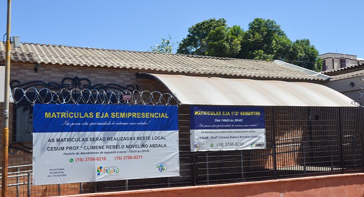 Matrículas da EJA seguem abertas até 9 de fevereiro