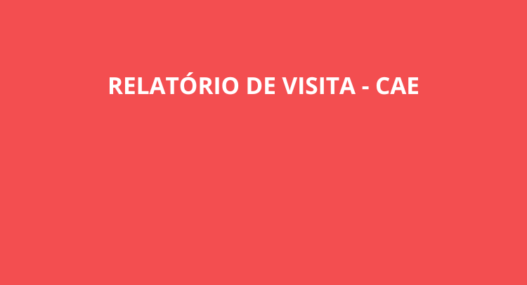 Relatório de Visita  CAE