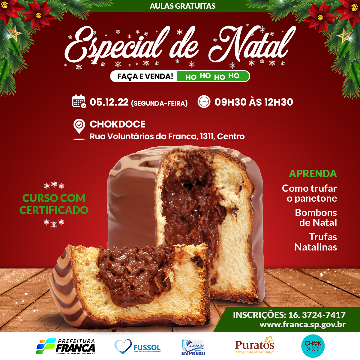Caminho para o Emprego e Fussol abrem 235 vagas para curso Especial de Natal