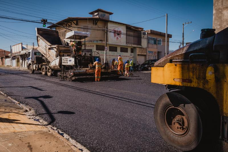 Recapeamento chega a rua São Paulo