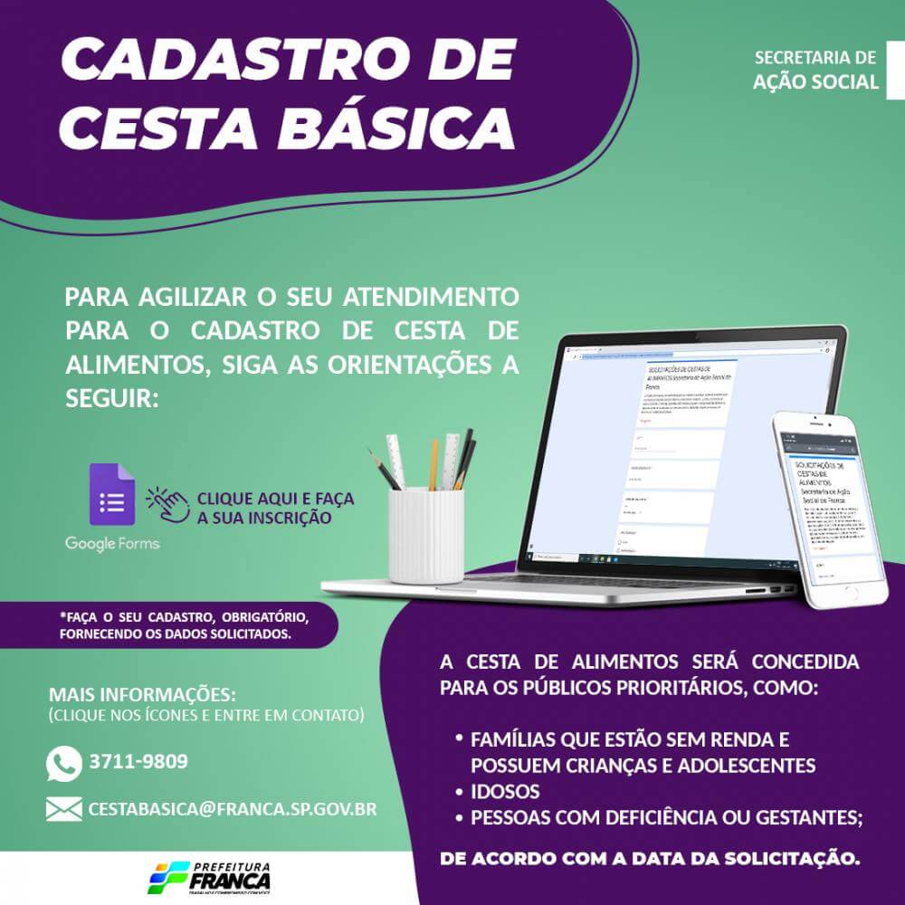 Cadastro para Cestas Básicas registra alta demanda