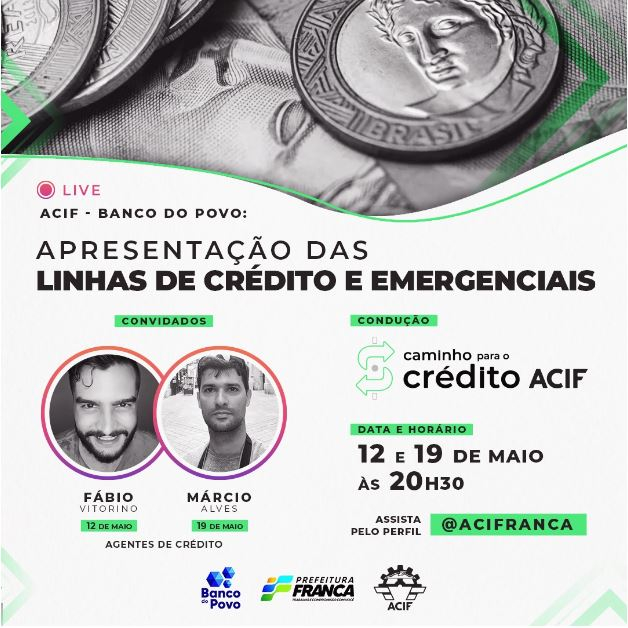 Banco do Povo e ACIF realizam live sobre linhas de créditos para pequenos empreendedores
