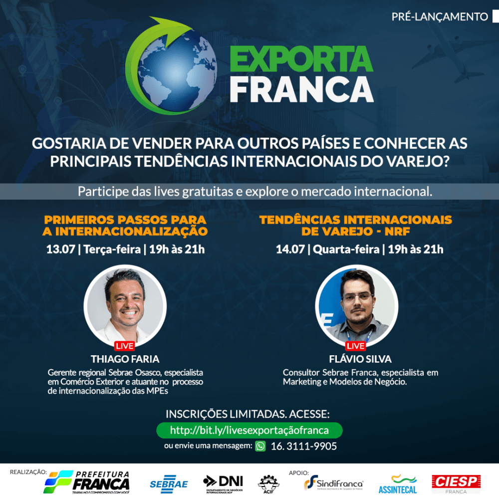 Exporta Franca  terá primeiros eventos em julho
