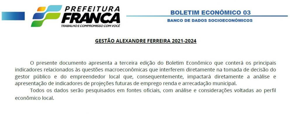 Boletim Econômico Mensal apresenta abertura de novas empresas e contratações