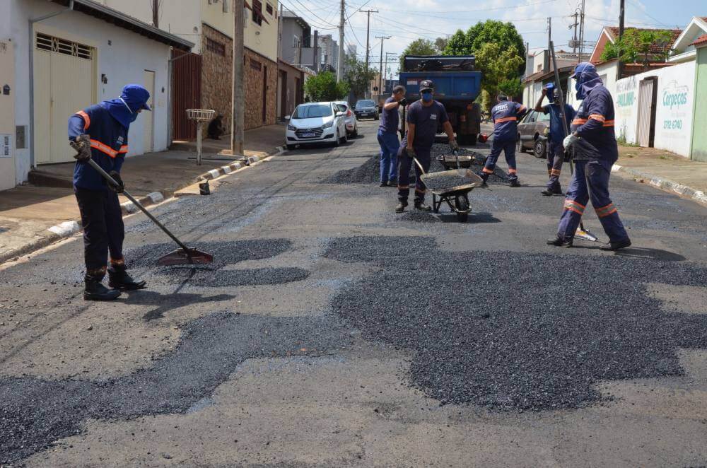 Emdef trabalha com 5 equipes no Tapa-buracos