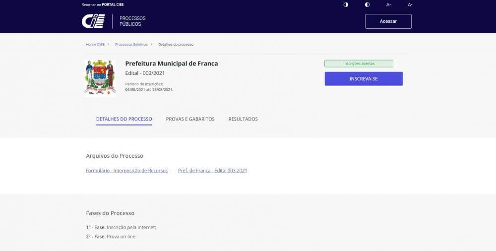 Processo Seletivo para estagiários já recebeu mais de 700 inscrições