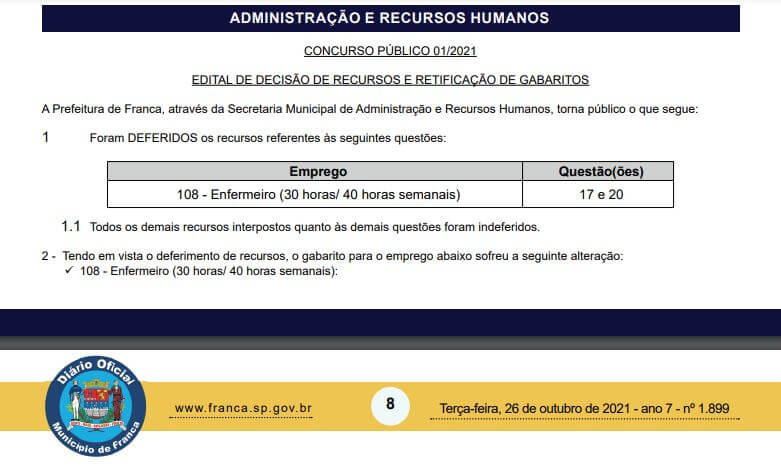 Administração divulga notas das provas do concurso de médicos e enfermeiros