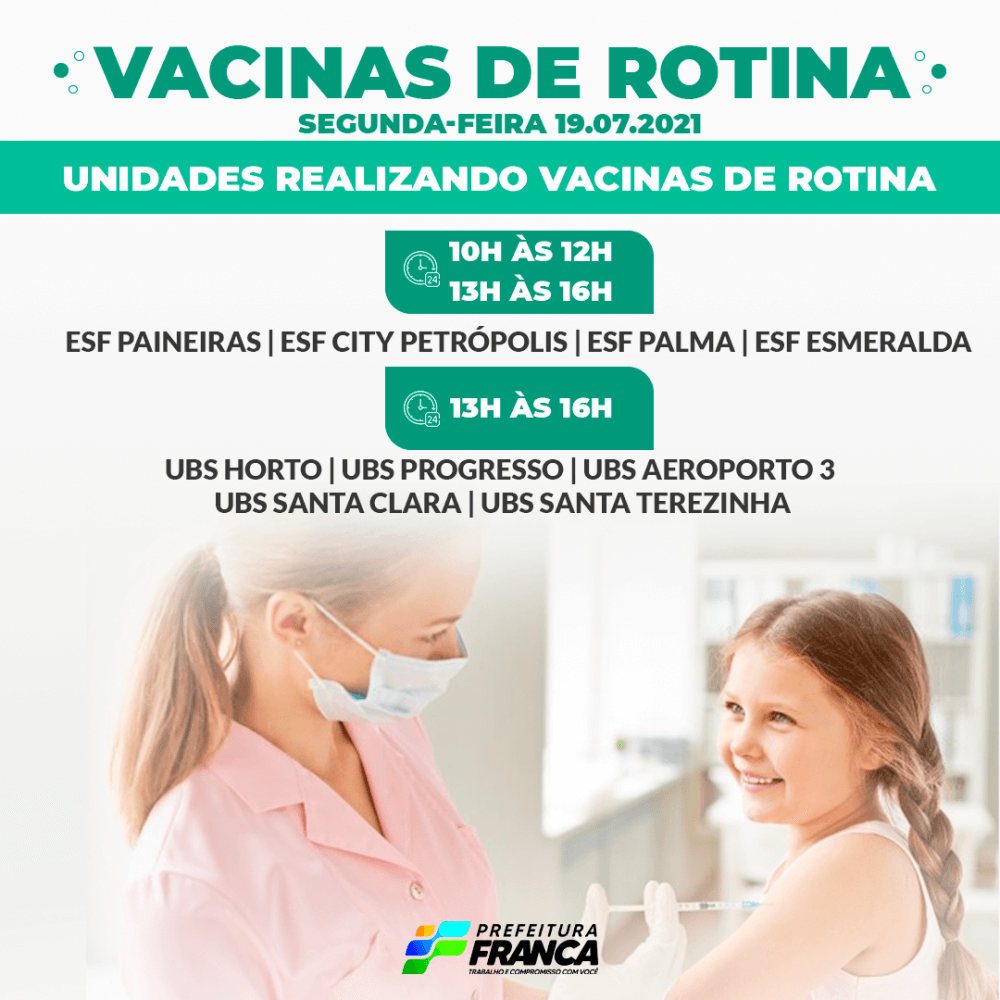 Vacina Influenza e vacinas de rotina