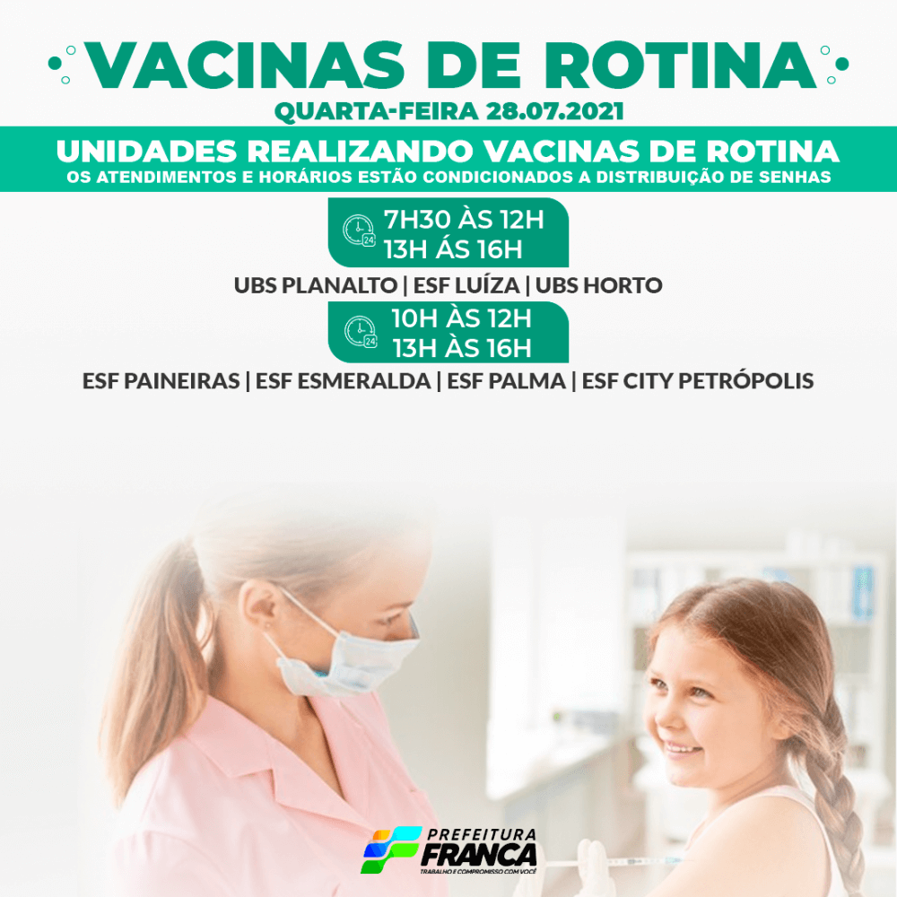 Gripe Influenza e Vacinação de rotina
