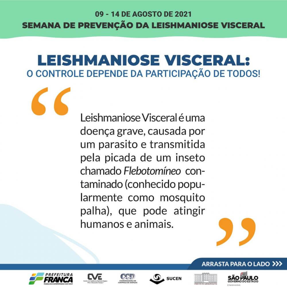 Franca presente na Semana  de Prevenção a Leishmaniose