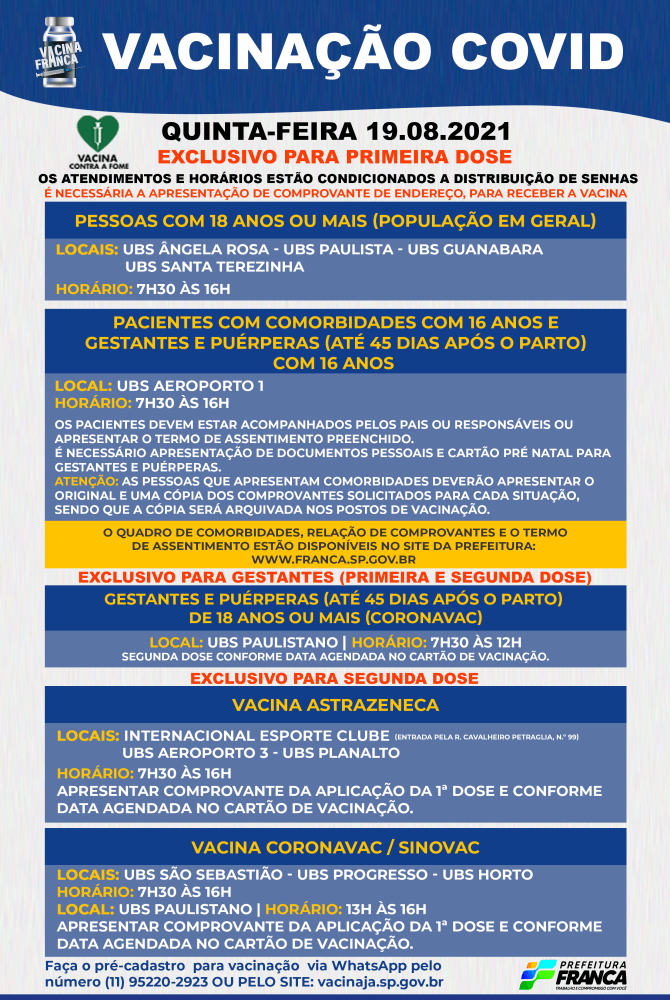 Saúde inicia vacinação contra Covid para jovens de 16 anos com comorbidades