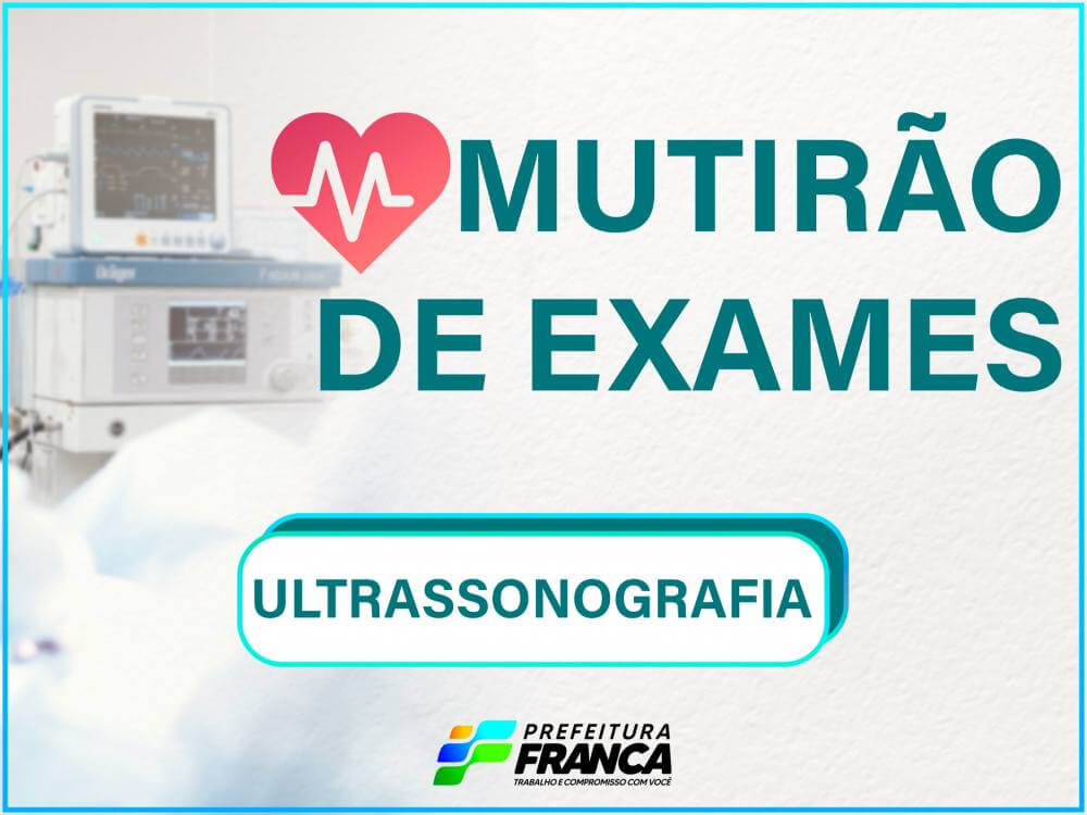Saúde realiza exames de Ultrassom nesta sexta-feira