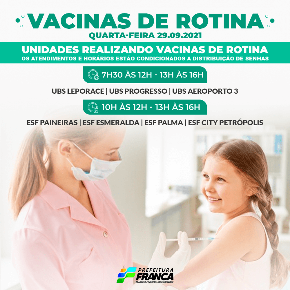 Vacina contra Influenza e vacinação de rotina