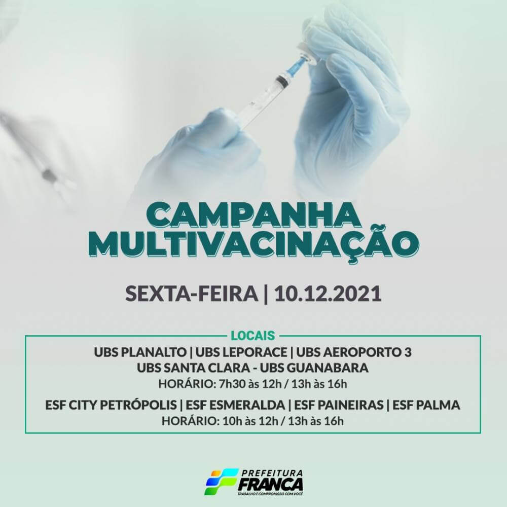 Campanha Nacional de Multivacinação (Vacinas de Rotina)
