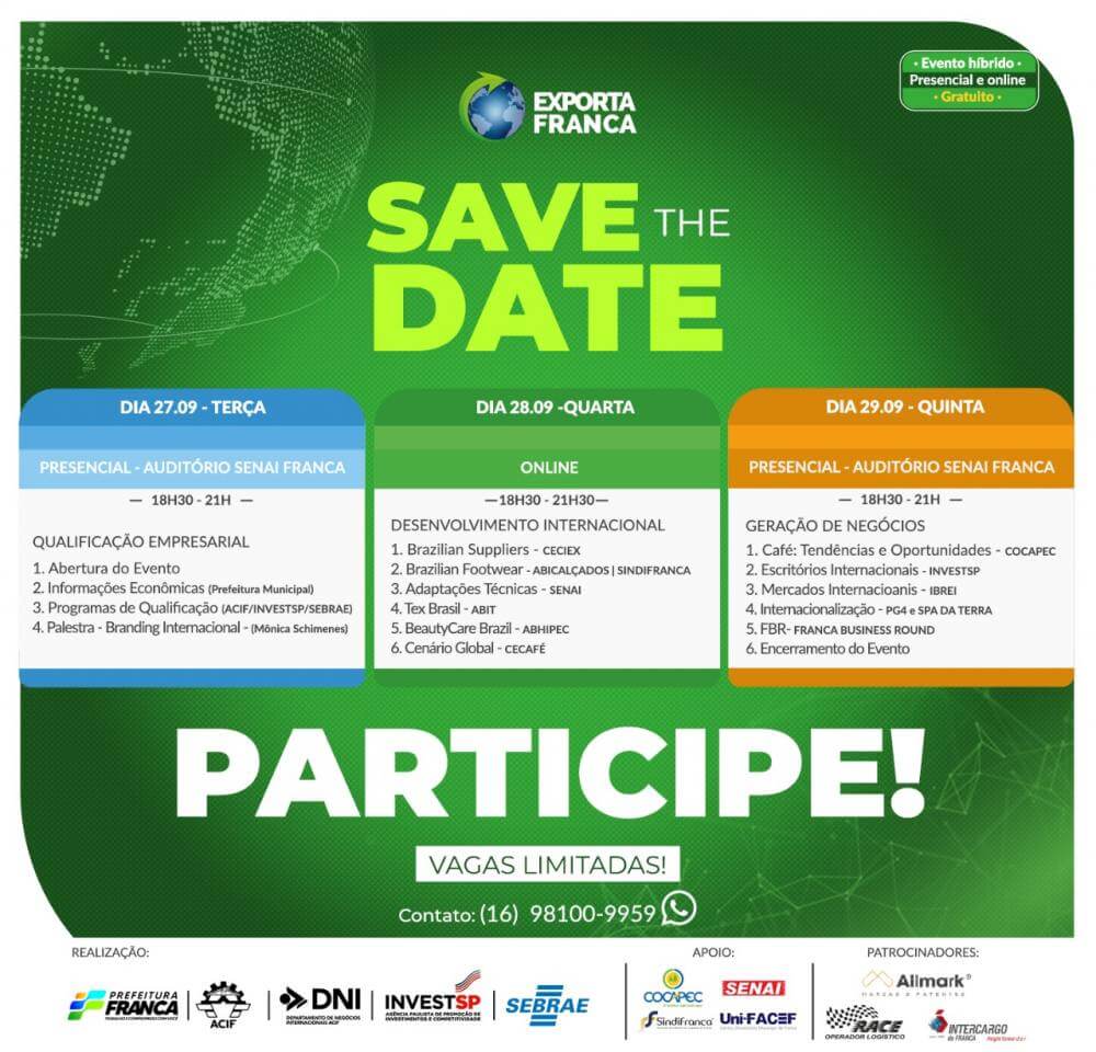 Exporta Franca recebe inscrições