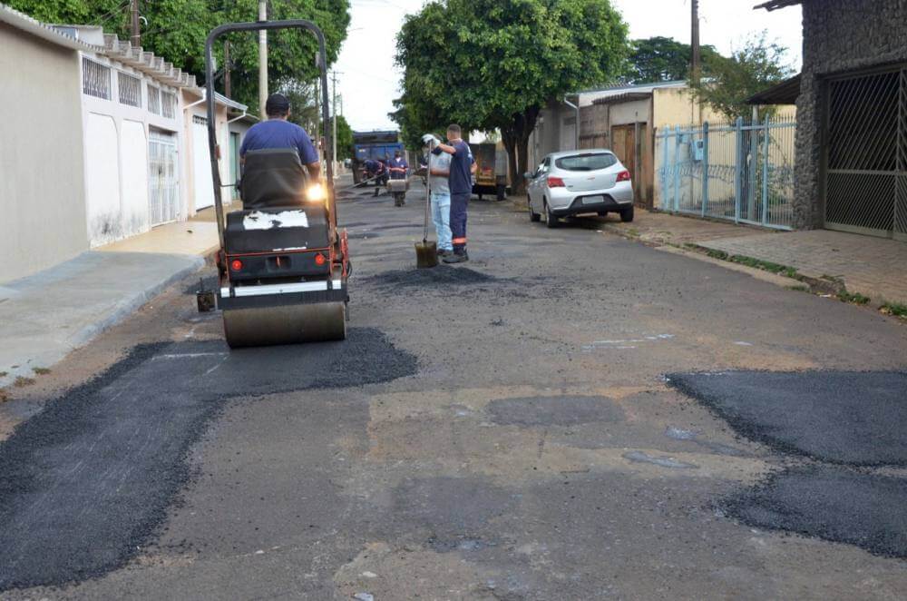 Remendo asfáltico conta com programação diária