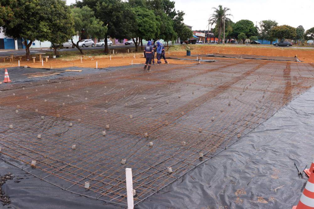 Quadra e pista do CEPEL são concretadas no City Petrópolis