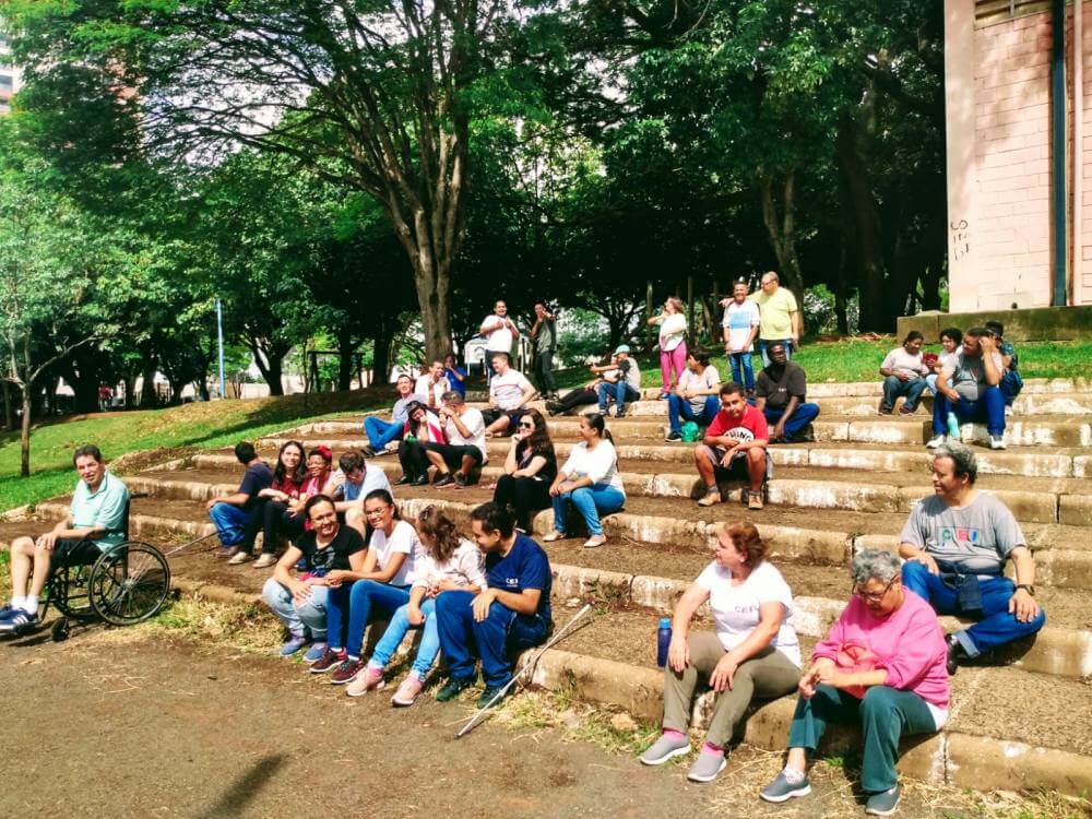 Alunos do CEI fazer tour no Projeto A Cidade Onde Moramos