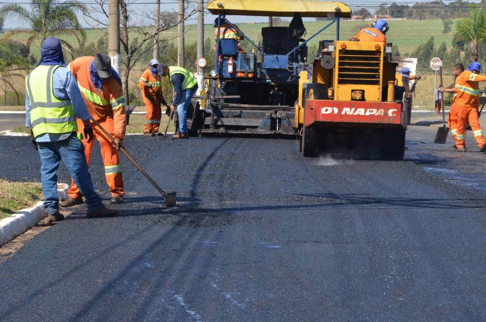 Recapeamento chega ao Distrito Industrial