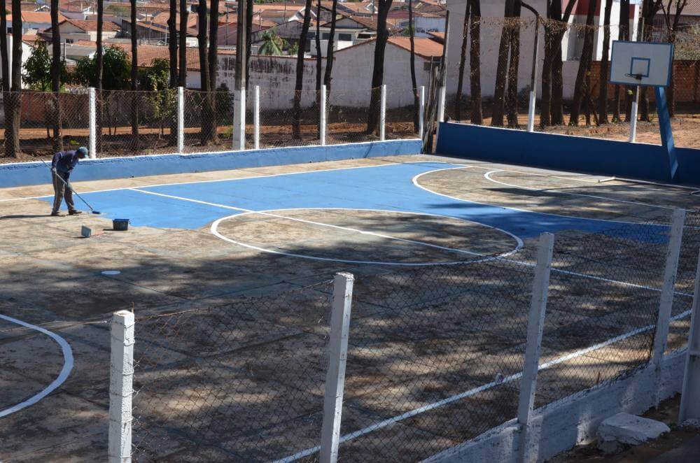 Prefeitura segue com obras no Centro de Esportes da Santos Dumont