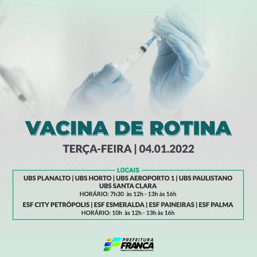 Campanha Nacional de Multivacinação (Vacinas de Rotina)