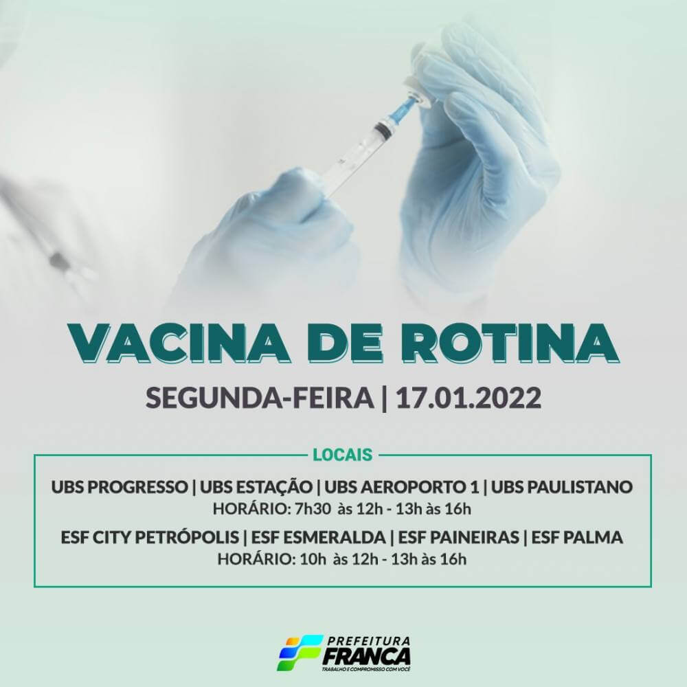 Campanha Nacional de Multivacinação (Vacinas de Rotina)