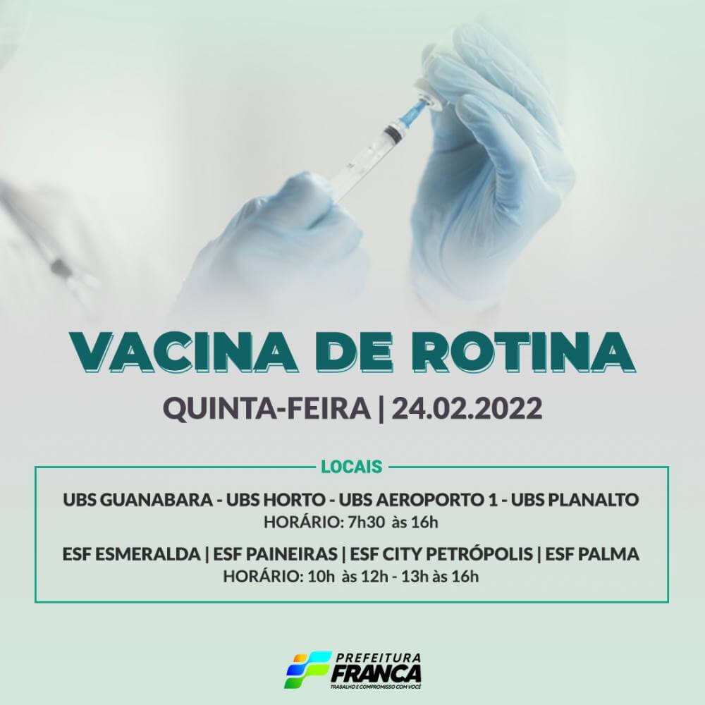 Campanha Nacional de Multivacinação (Vacinas de Rotina)