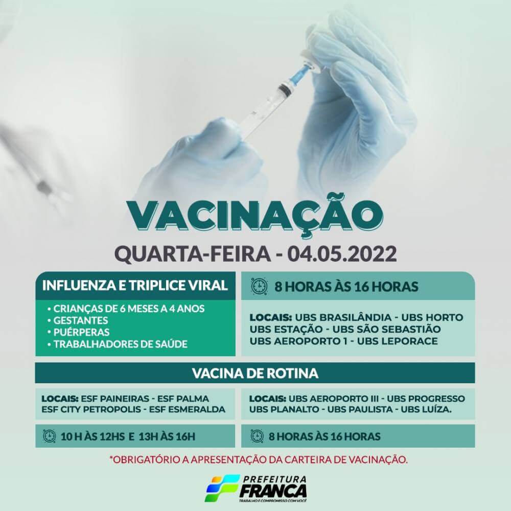 Campanha de Multivacinação (Vacinas de Rotina, Influenza e Tríplice Viral)
