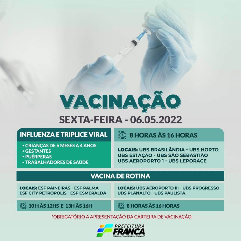 Campanha de Multivacinação (Vacinas de Rotina, Influenza e Tríplice Viral)