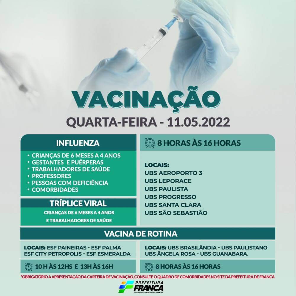 Campanha de Multivacinação (Vacinas de Rotina, Influenza e Tríplice Viral)