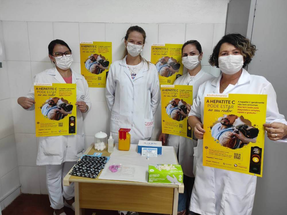 Saúde realiza ações da Campanha Julho Amarelo