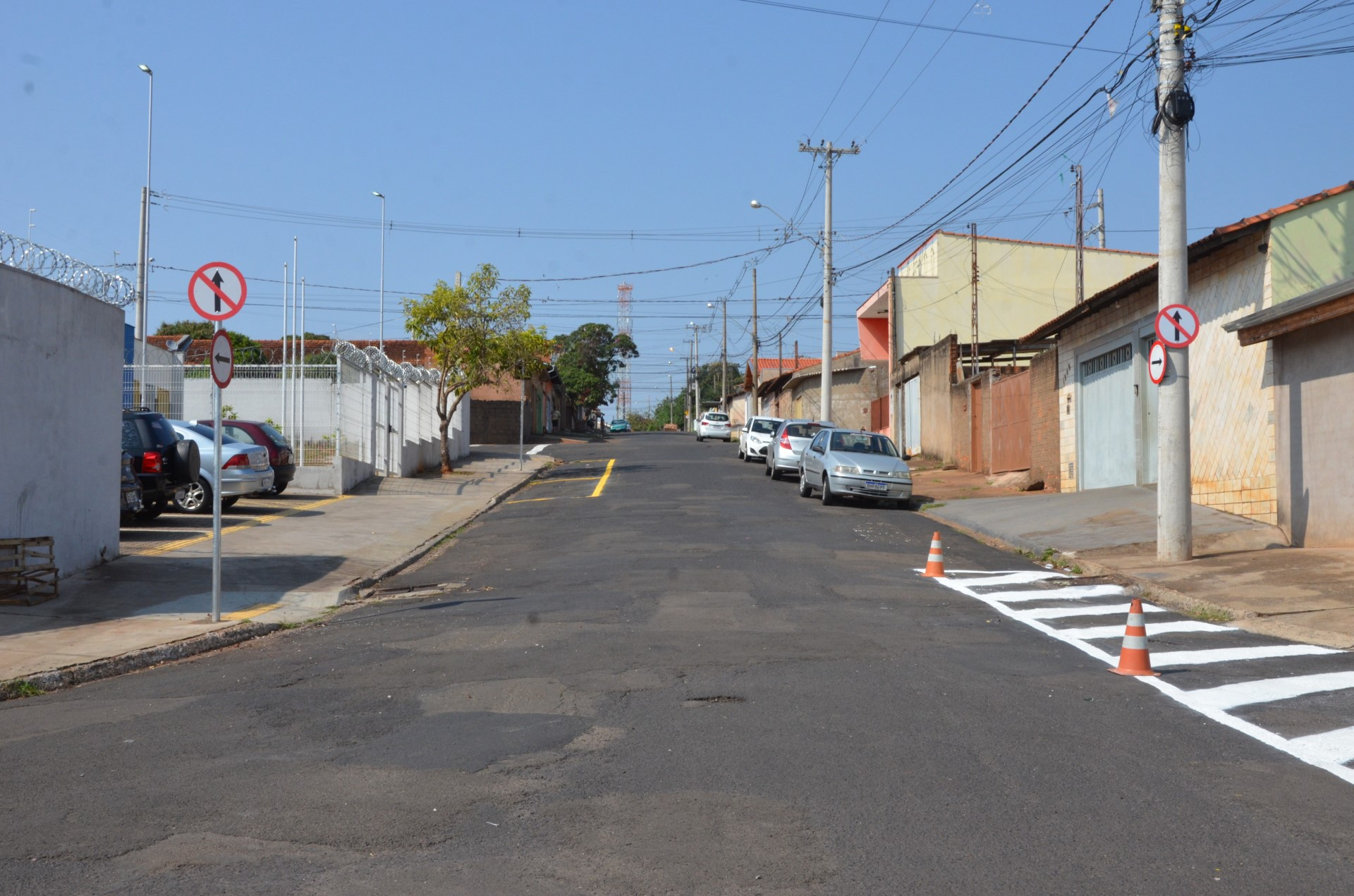 Trânsito muda em rua no Palmeiras