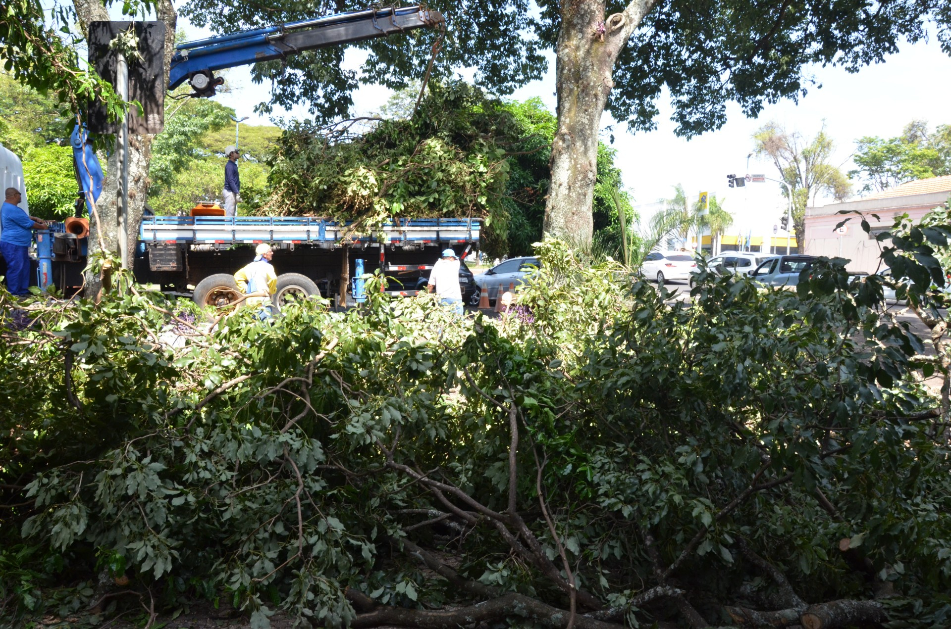 Meio Ambiente atua na limpeza de ruas após chuvas