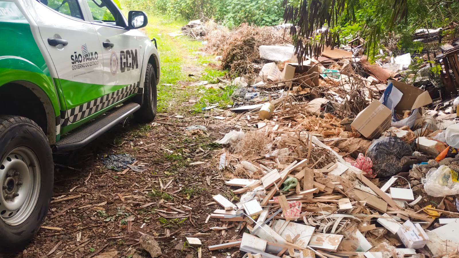 Guarda Municipal flagra descarte irregular