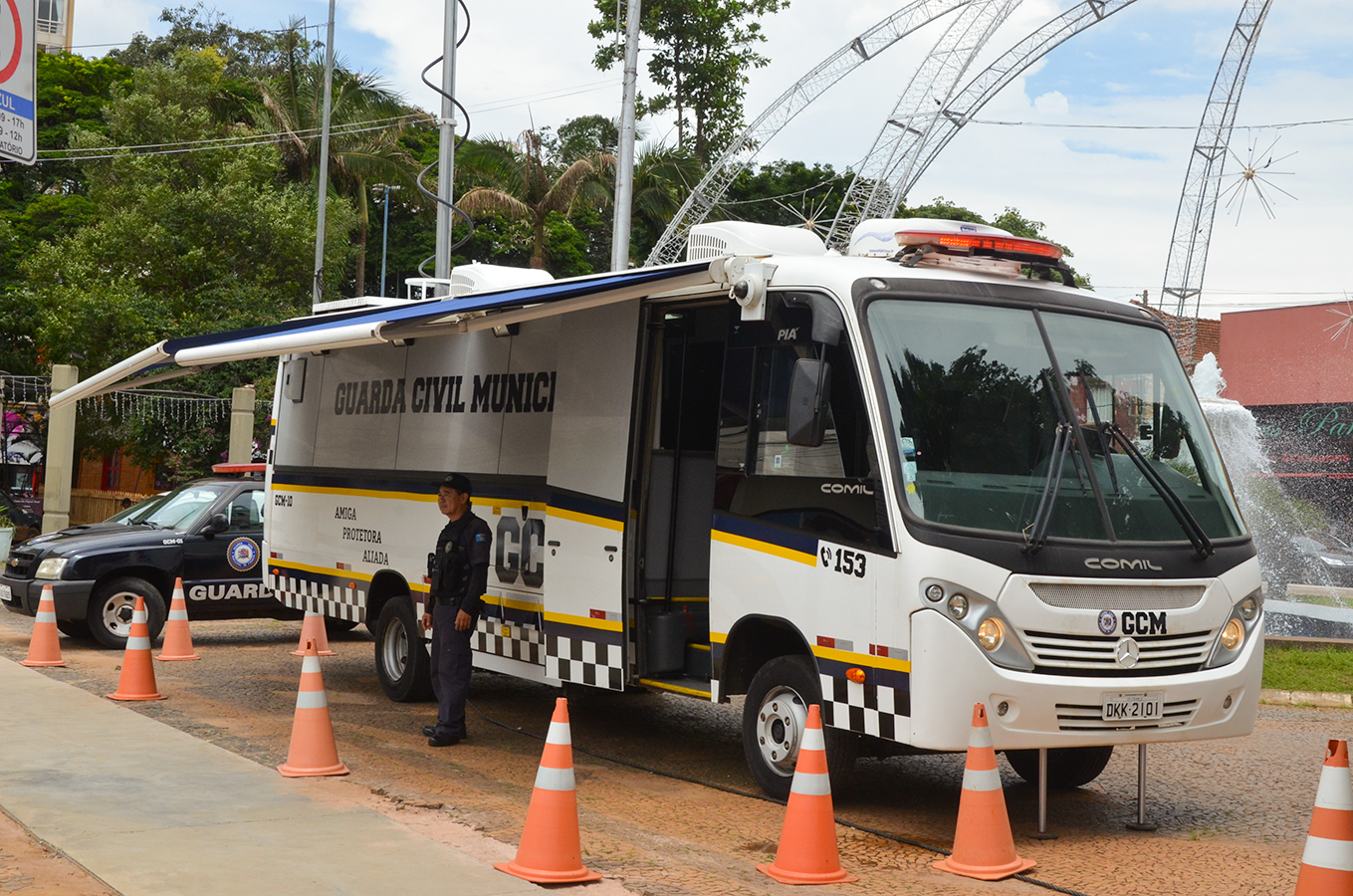 Centro recebe reforço da Guarda Civil em horário especial de Natal