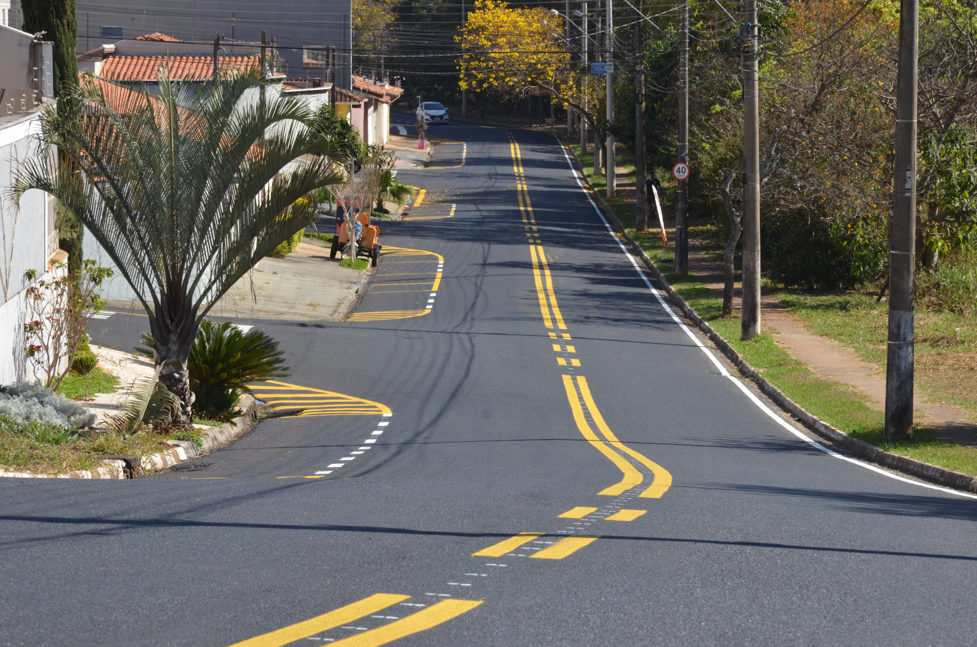 Recapeamento e sinalização concluídos no Jardim Flórida