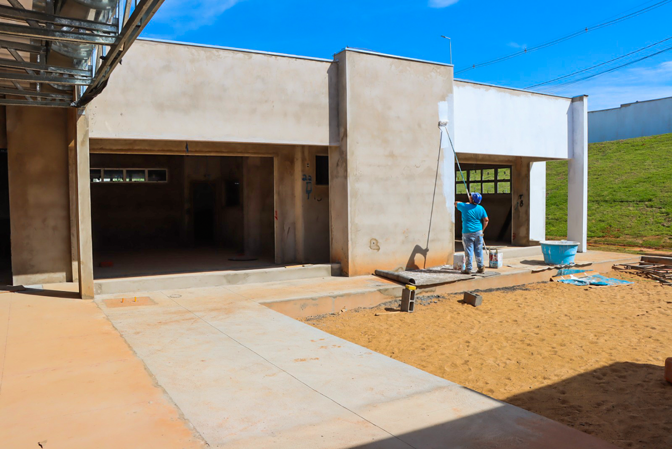 Obras da Creche do Piratininga em fase de acabamento