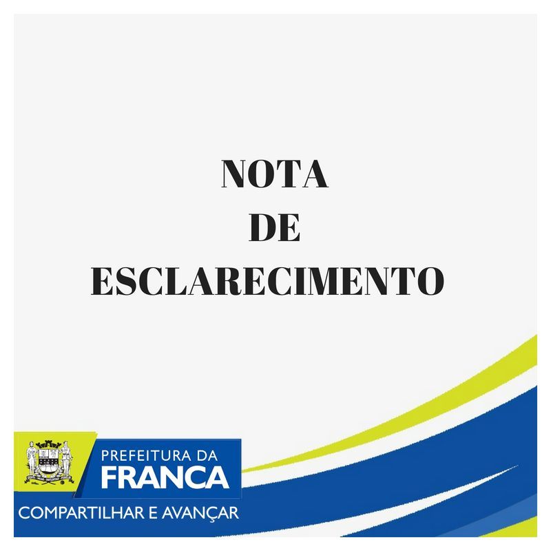 NOTA DE ESCLARECIMENTO