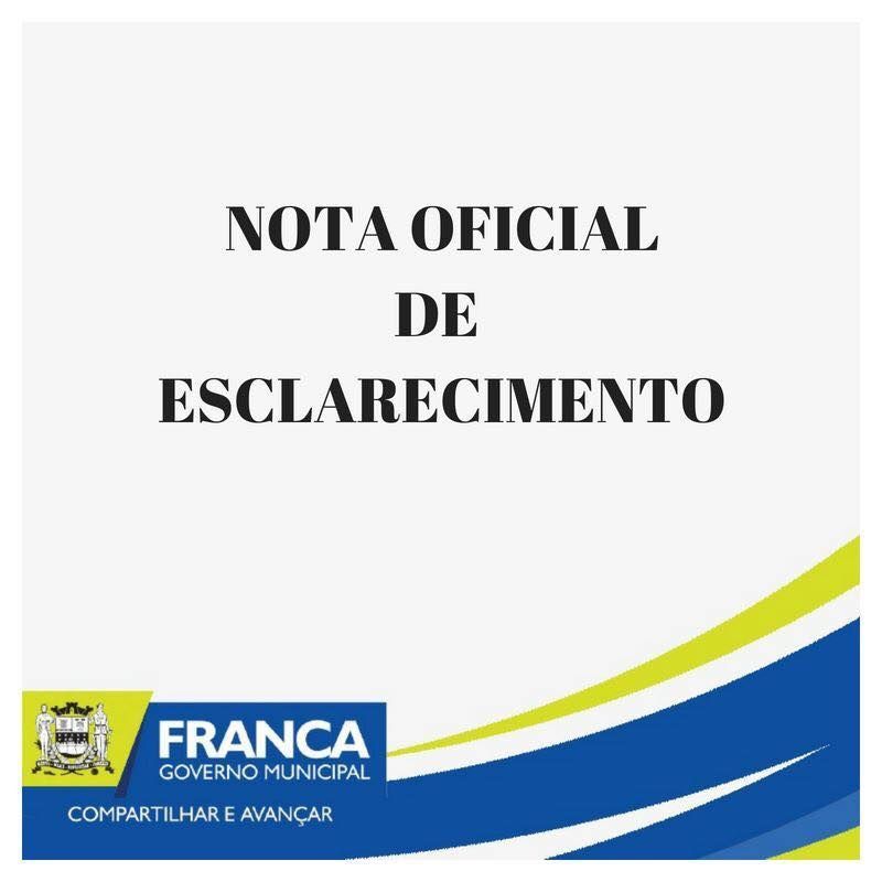 NOTA DE ESCLARECIMENTO