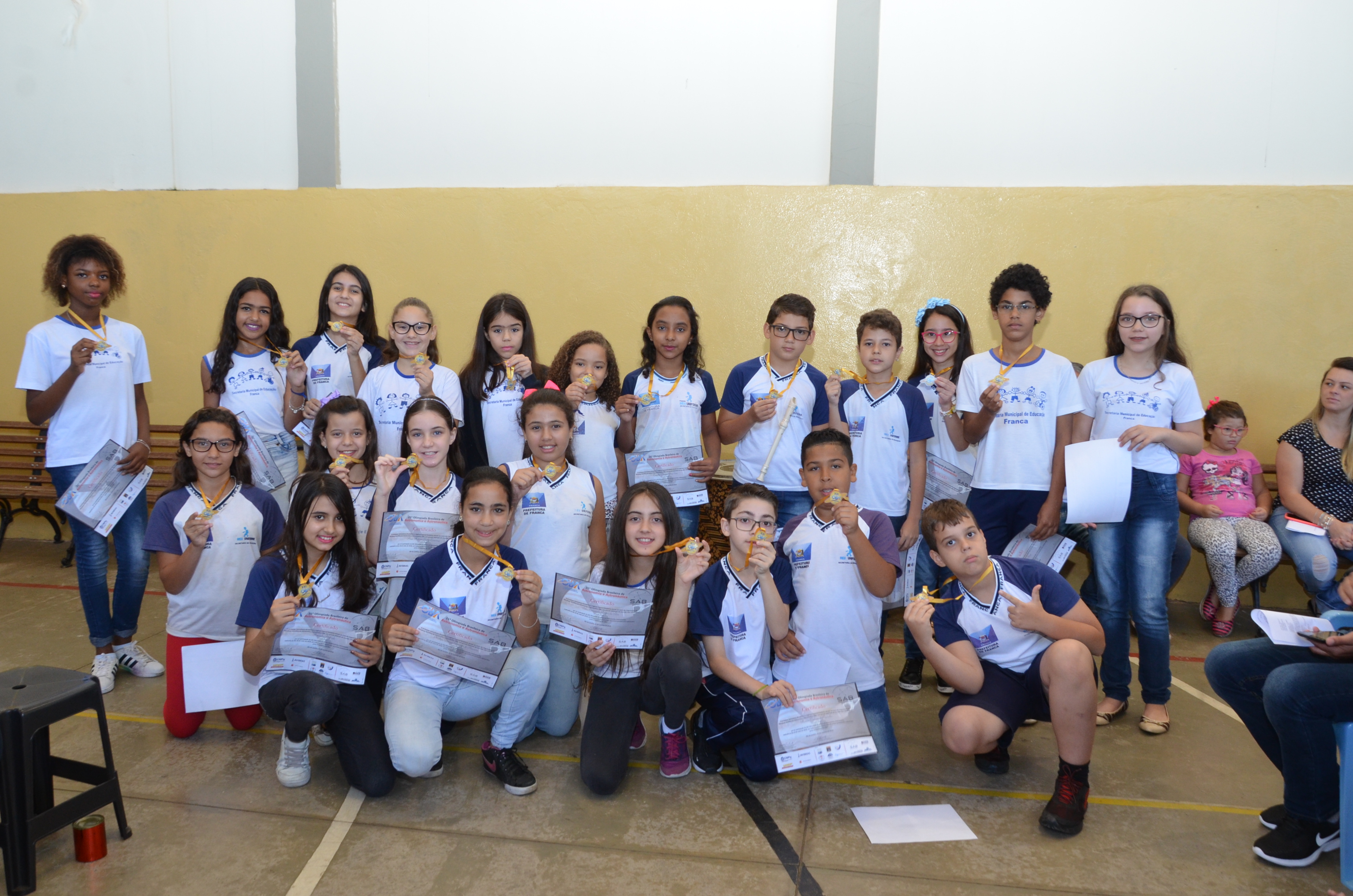 Premiação aos alunos vencedores da Olímpiada de Astronomia