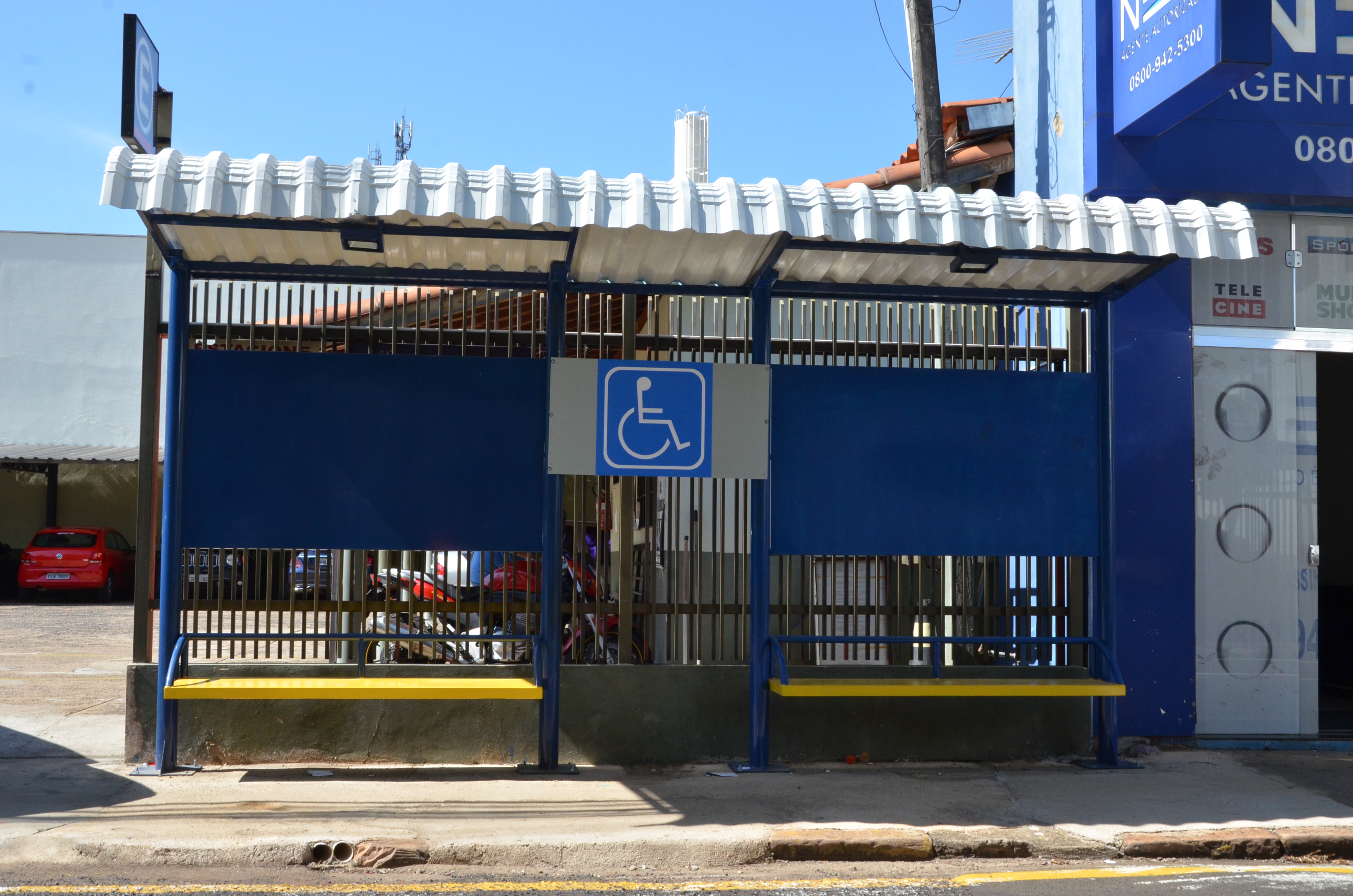 Testes no novo local do ponto de ônibus terminam na próxima segunda