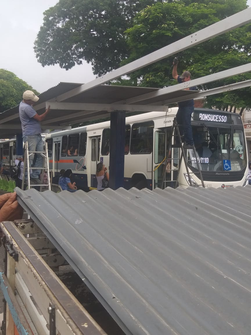 Terminal de ônibus da Estação está com nova cobertura