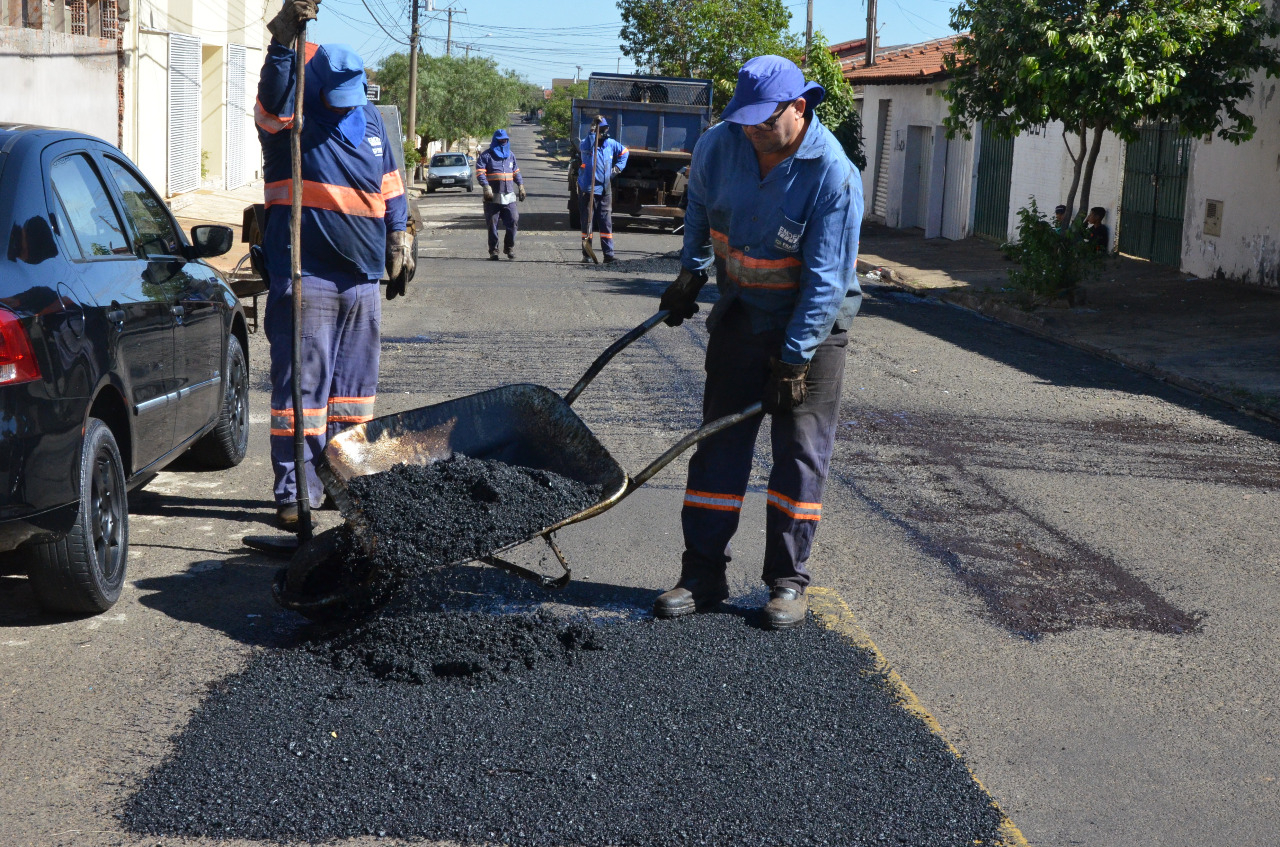 Remendo asfáltico é intensificado
