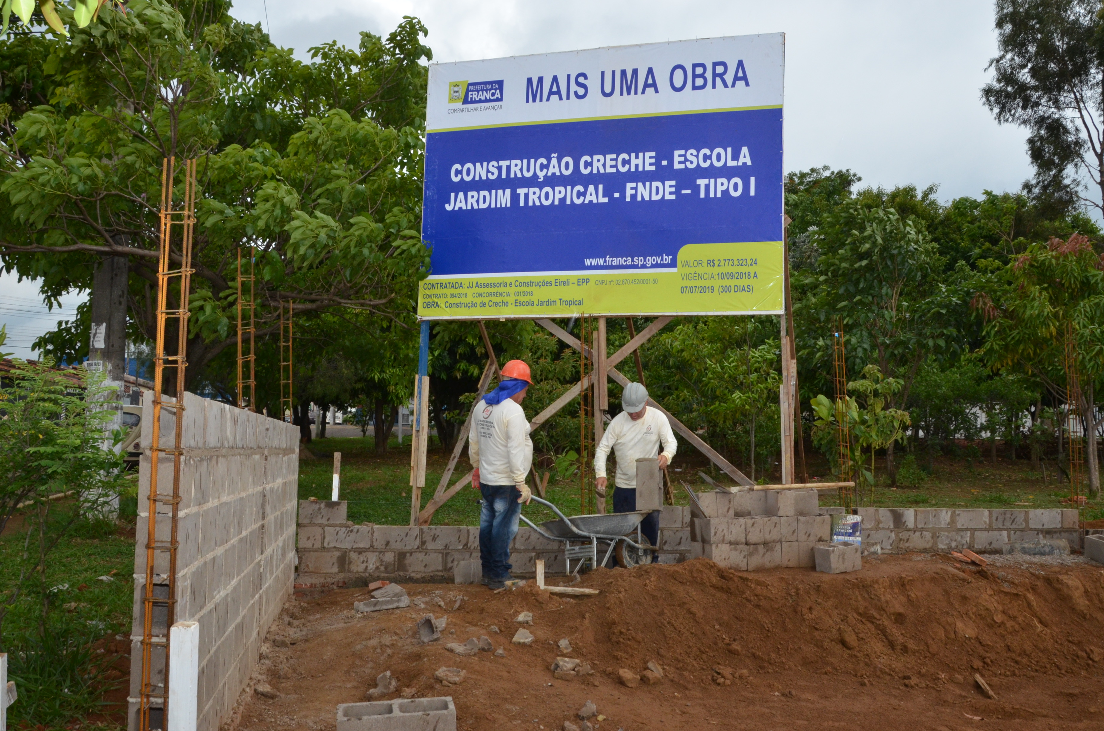 Obras da Creche do Tropical são iniciadas