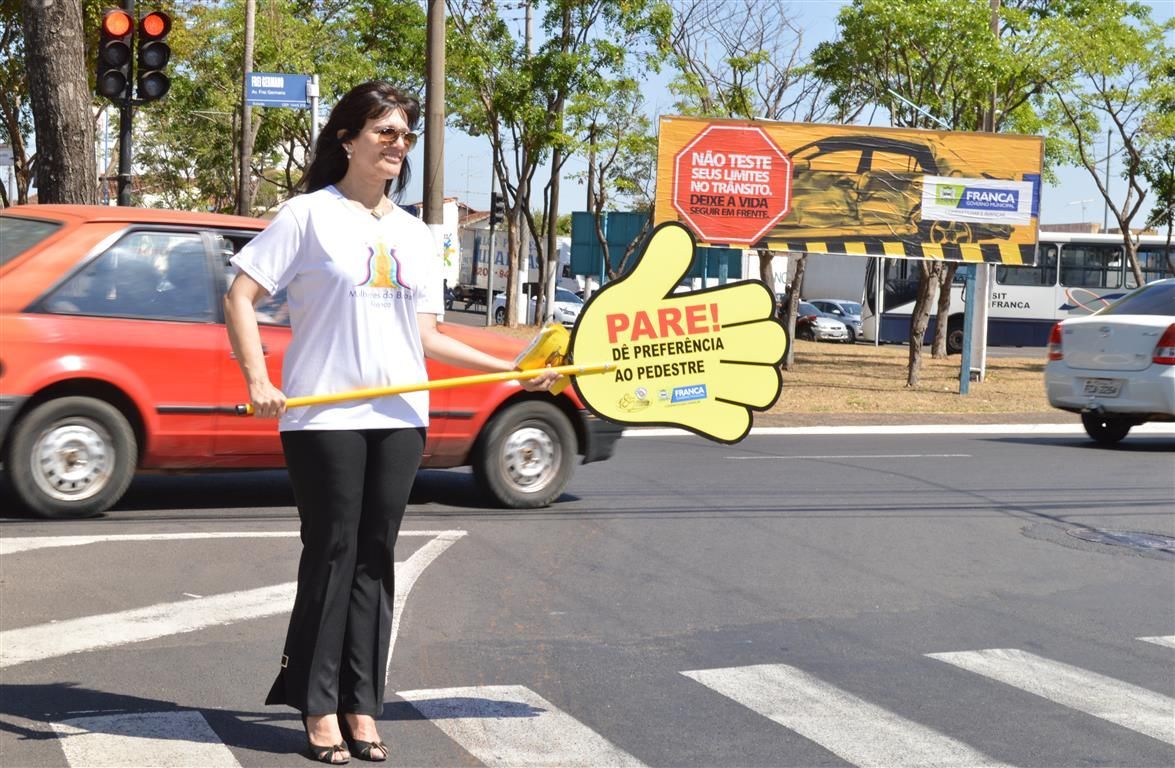 Mobilização no centro encerra Campanha Segurança no Trânsito