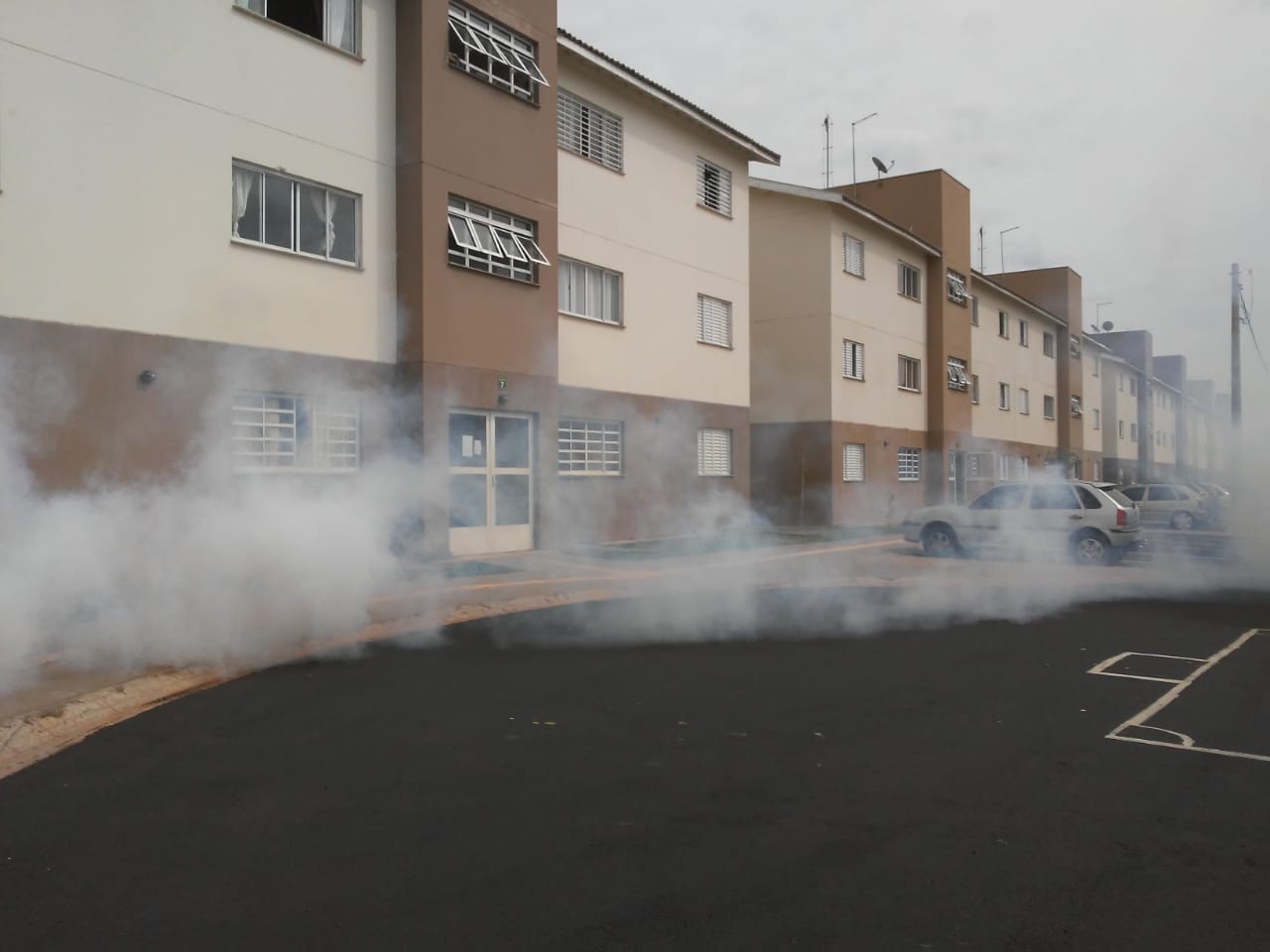 Copacabana teve fim de semana de nebulizações