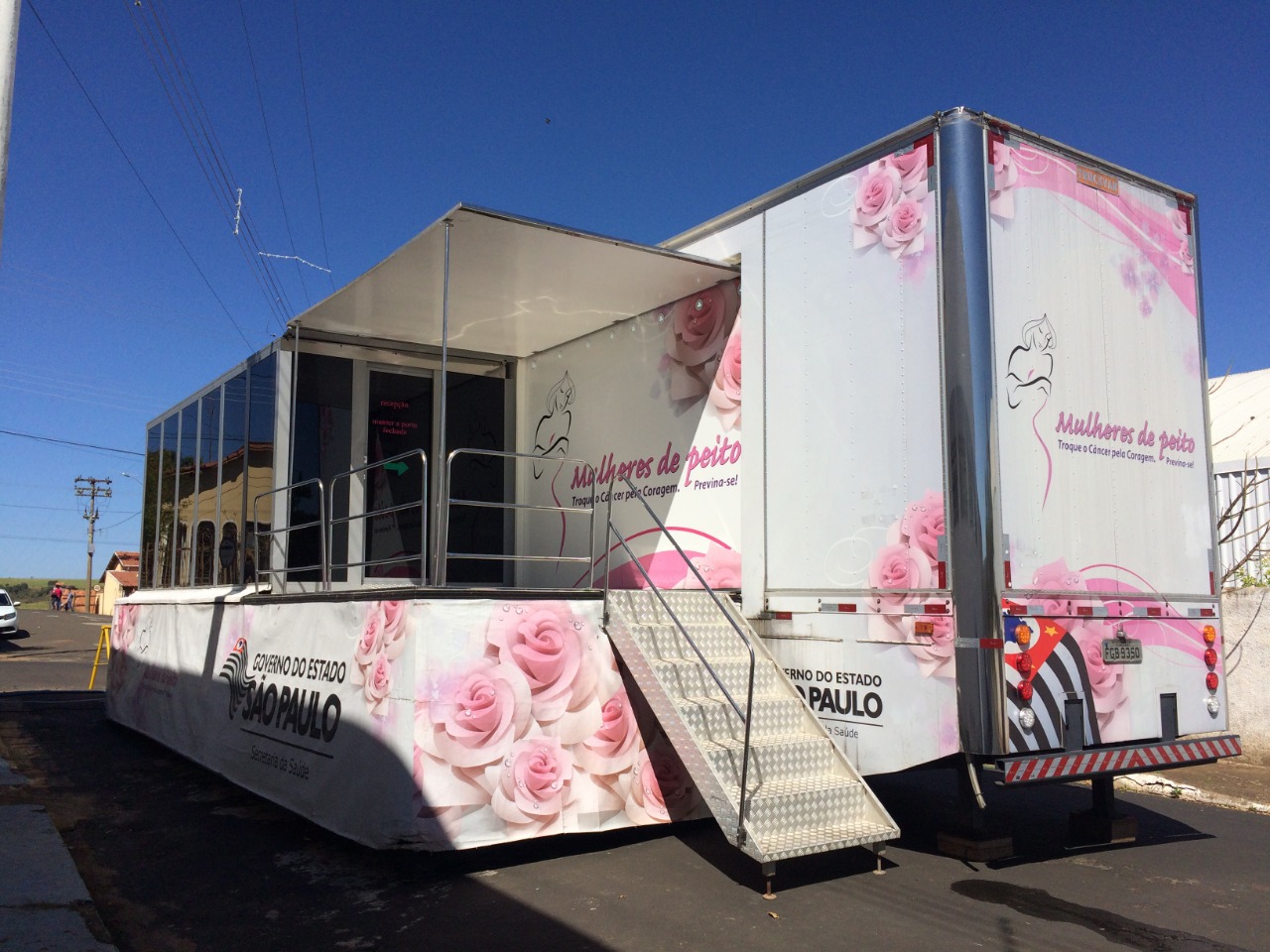 Carreta Mulheres de Peito realizará 50 exames por dia