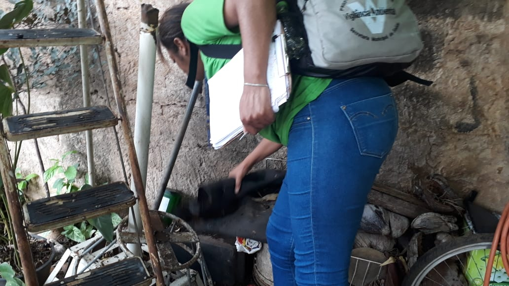 Vigilância realiza levantamento de densidade larvária