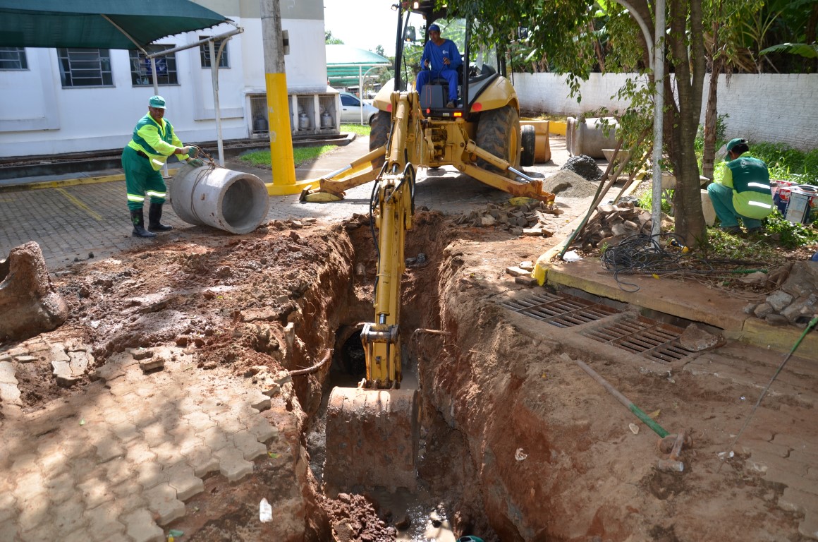 Chuvas danificam galerias no Dom Bosco